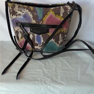 Aimee Kestenberg Colorful Snake Print Crossbody Bag